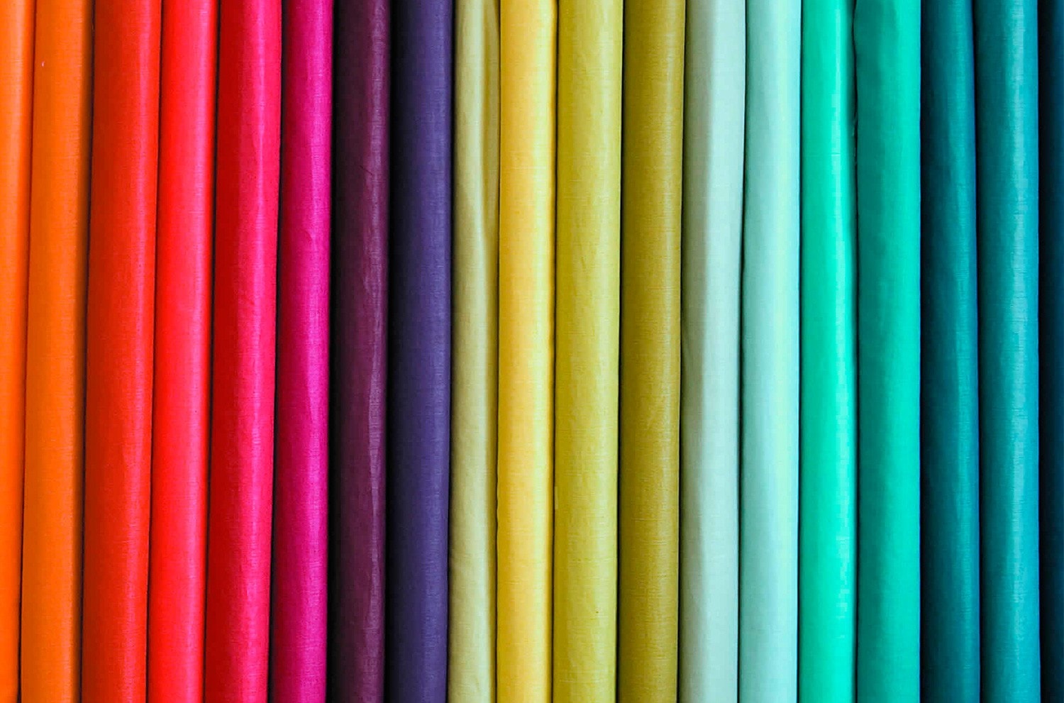 Muestras de telas coloridas